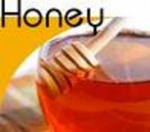honey with spoon